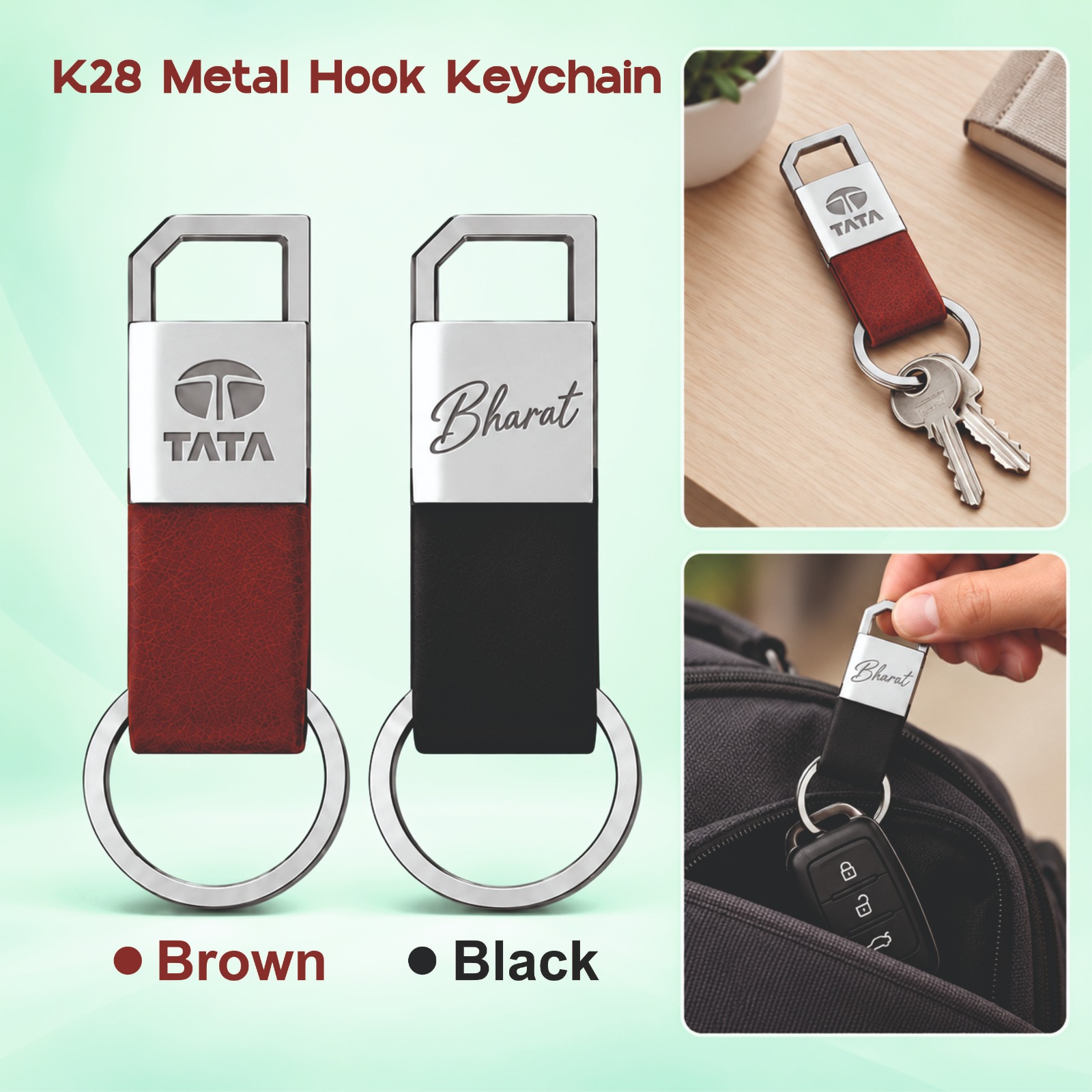 K28 Metal Hook Keychain